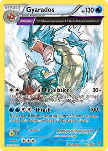 Gyarados (21) - XY - Ancient Origins (AOR) #21/98 - Holo Rare Pokémon Trading Card