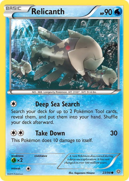 Relicanth - XY - Ancient Origins Pokémon trading card