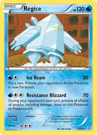 Regice - XY - Ancient Origins (AOR) #24/98 - Rare Pokémon Trading Card