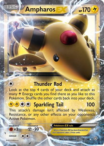 Ampharos EX - XY - Ancient Origins (AOR) #27/98 - Ultra Rare Pokémon Trading Card