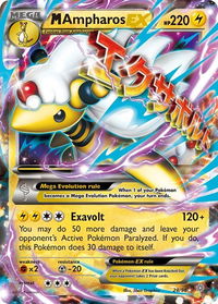 M Ampharos EX - XY - Ancient Origins (AOR) #28/98 - Ultra Rare Pokémon Trading Card