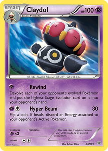 Claydol - XY - Ancient Origins (AOR) #33/98 - Rare Pokémon Trading Card