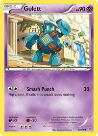 Golett - XY - Ancient Origins (AOR) #34/98 - Common Pokémon Trading Card