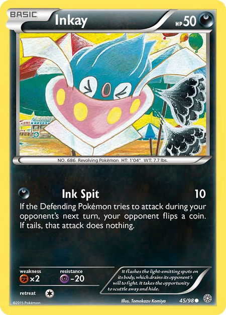 Inkay - XY - Ancient Origins Pokémon trading card