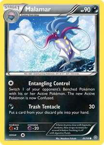 Malamar - XY - Ancient Origins (AOR) #46/98 - Common Pokémon Trading Card