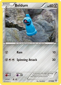 Beldum - XY - Ancient Origins (AOR) #47/98 - Common Pokémon Trading Card