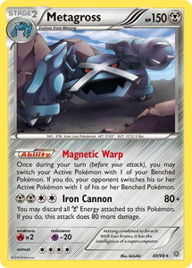 Metagross (49) - XY - Ancient Origins (AOR) #49/98 - Rare Pokémon Trading Card
