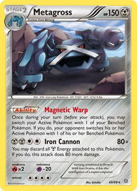 Metagross (49) - XY - Ancient Origins (AOR) #49/98 - Rare Pokémon Trading Card