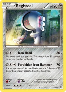 Registeel - XY - Ancient Origins (AOR) #51/98 - Rare Pokémon Trading Card