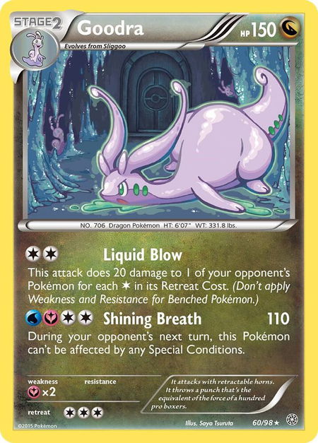 Goodra - XY - Ancient Origins Pokémon trading card