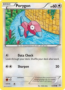 Porygon - XY - Ancient Origins (AOR) #64/98 - Common Pokémon Trading Card