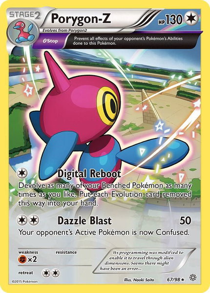 Porygon-Z (67) trading card from XY - Ancient Origins Porygon-Z (67) - XY - Ancient Origins Pokémon trading card