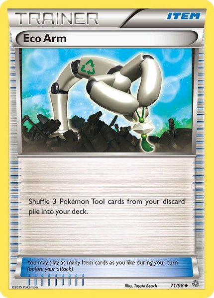 Eco Arm trading card from XY - Ancient Origins Eco Arm - XY - Ancient Origins Pokémon trading card