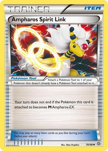 Ampharos Spirit Link - XY - Ancient Origins (AOR) #70/98 - Uncommon Pokémon Trading Card