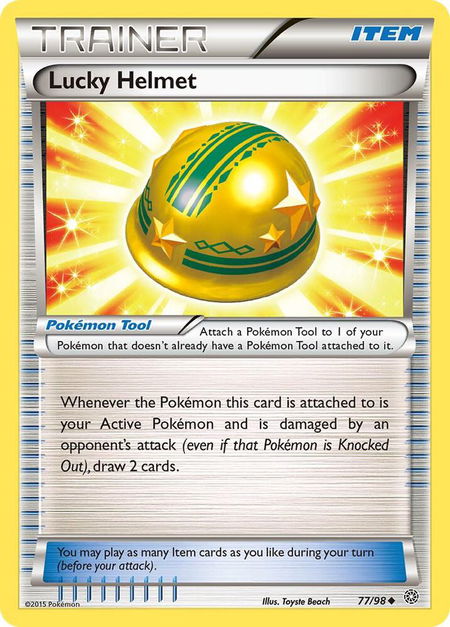 Lucky Helmet - XY - Ancient Origins Pokémon trading card