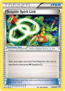 Sceptile Spirit Link - XY - Ancient Origins (AOR) #80/98 - Uncommon Pokémon Trading Card
