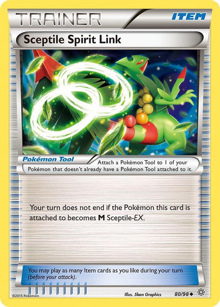 Sceptile Spirit Link - XY - Ancient Origins Pokémon trading card