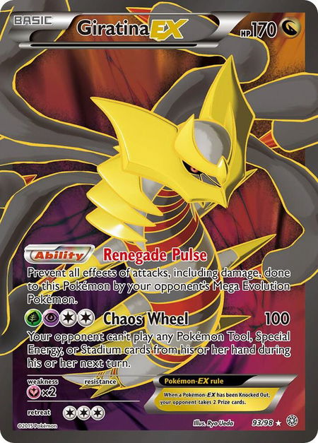 Giratina EX (93 Full Art) - XY - Ancient Origins Pokémon trading card
