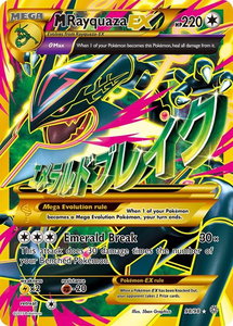 M Rayquaza EX (Shiny Full Art) - XY - Ancient Origins (AOR) #98/98 - Ultra Rare Pokémon Trading Card