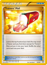 Trainers' Mail (Secret) - XY - Ancient Origins (AOR) #100/98 - Secret Rare Pokémon Trading Card