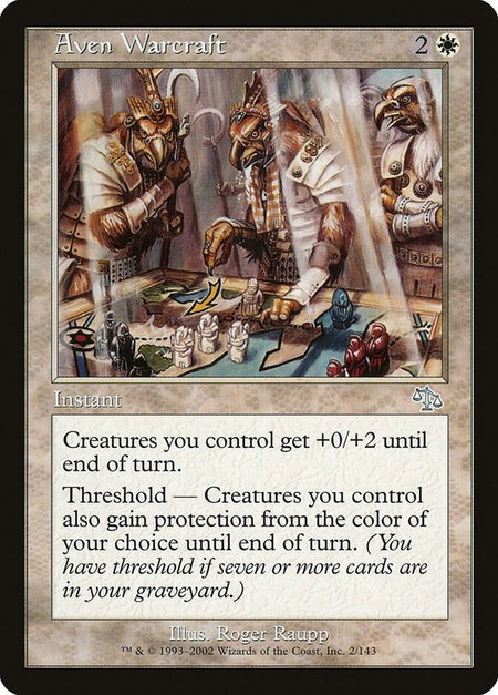 Aven Warcraft - Judgment Magic: The Gathering trading card