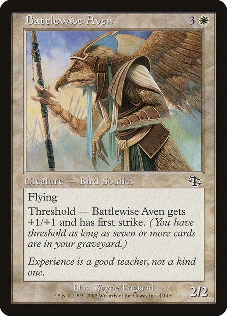 Battlewise Aven - Judgment Magic: The Gathering trading card