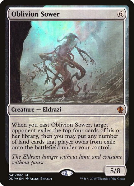 Oblivion Sower trading card from Duel Decks: Zendikar vs. Eldrazi Oblivion Sower - Duel Decks: Zendikar vs. Eldrazi Magic: The Gathering trading card