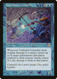 Cephalid Constable - Judgment (JUD) #35 - Rare Magic: The Gathering Trading Card