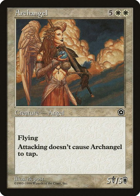 Archangel - Portal Second Age Magic: The Gathering trading card