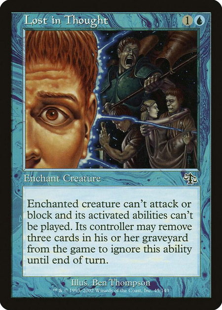Lost in Thought - Judgment Magic: The Gathering trading card