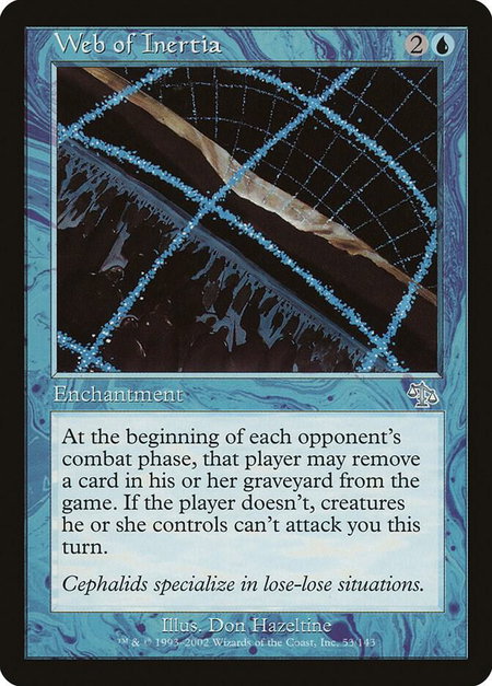 Web of Inertia - Judgment Magic: The Gathering trading card