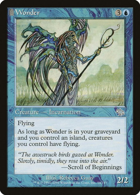 Wonder - Judgment Magic: The Gathering trading card
