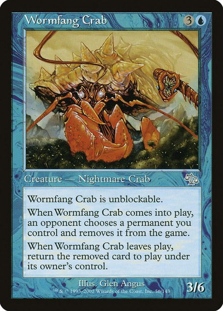 Wormfang Crab - Judgment Magic: The Gathering trading card