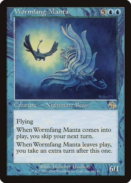Wormfang Manta - Judgment Magic: The Gathering trading card