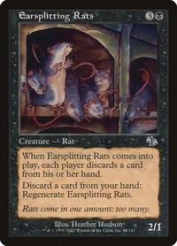 Earsplitting Rats - Judgment (JUD) #65 - Common Magic: The Gathering Trading Card
