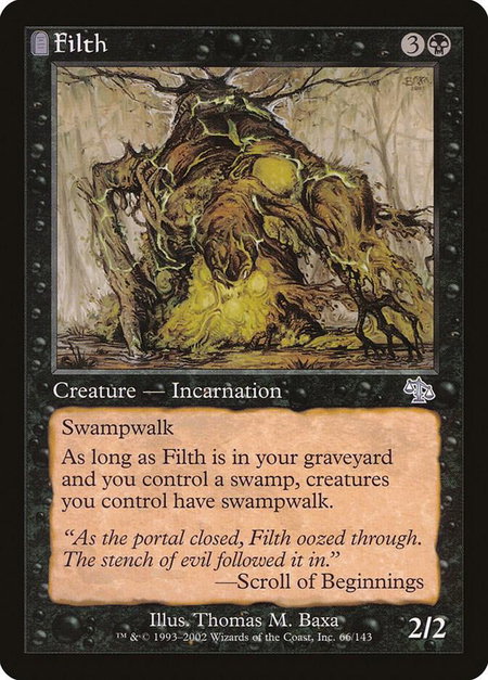 Filth - Judgment Magic: The Gathering trading card