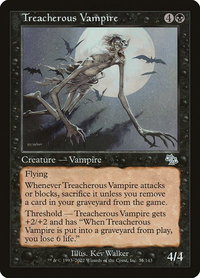 Treacherous Vampire - Judgment (JUD) #75 - Uncommon Magic: The Gathering Trading Card