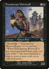 Treacherous Werewolf - Judgment (JUD) #76 - Common Magic: The Gathering Trading Card