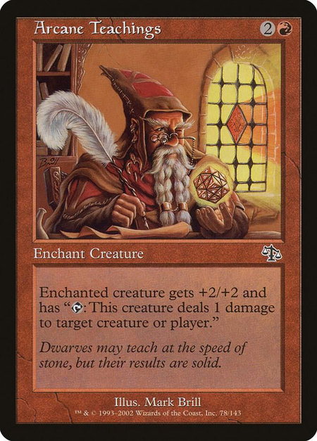 Arcane Teachings - Judgment Magic: The Gathering trading card