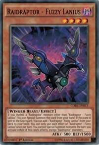 Raidraptor - Fuzzy Lanius - Clash of Rebellions YuGiOh trading card