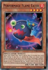 Performage Flame Eater trading card from Clash of Rebellions Performage Flame Eater - Clash of Rebellions YuGiOh trading card