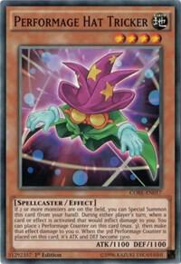 Performage Hat Tricker trading card from Clash of Rebellions Performage Hat Tricker - Clash of Rebellions YuGiOh trading card
