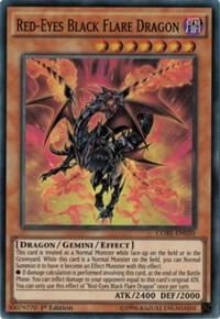 Red-Eyes Black Flare Dragon trading card from Clash of Rebellions Red-Eyes Black Flare Dragon - Clash of Rebellions YuGiOh trading card