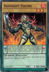 Igknight Squire - Clash of Rebellions YuGiOh trading card