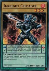 Igknight Crusader - Clash of Rebellions (CORE) #CORE-EN027 - Super Rare YuGiOh Trading Card