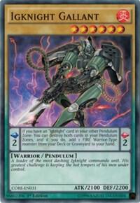 Igknight Gallant - Clash of Rebellions YuGiOh trading card