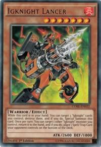Igknight Lancer - Clash of Rebellions YuGiOh trading card