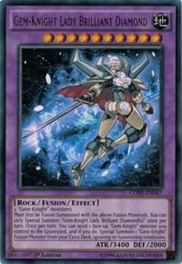 Gem-Knight Lady Brilliant Diamond - Clash of Rebellions (CORE) #CORE-EN047 - Ultra Rare YuGiOh Trading Card