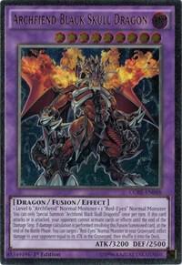 Archfiend Black Skull Dragon (UTR) trading card from Clash of Rebellions Archfiend Black Skull Dragon (UTR) - Clash of Rebellions YuGiOh trading card