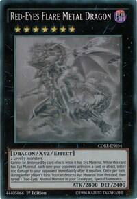 Red-Eyes Flare Metal Dragon (Ghost Rare) - Clash of Rebellions (CORE) #CORE-EN054 - Ghost Rare YuGiOh Trading Card